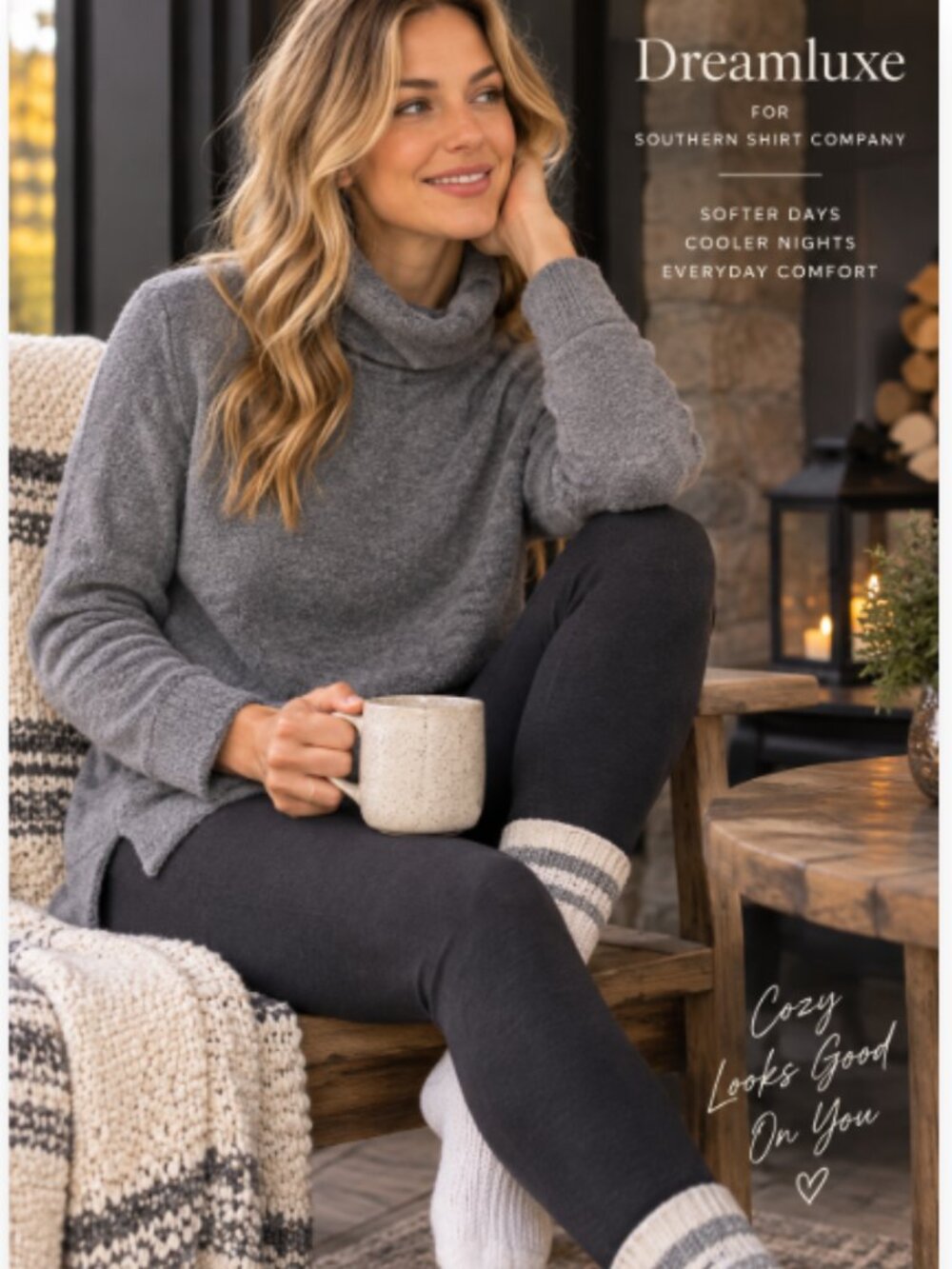 NWT SOUTHERN SHIRT CO. DREAMLUXE TURTLENECK SWEATER
